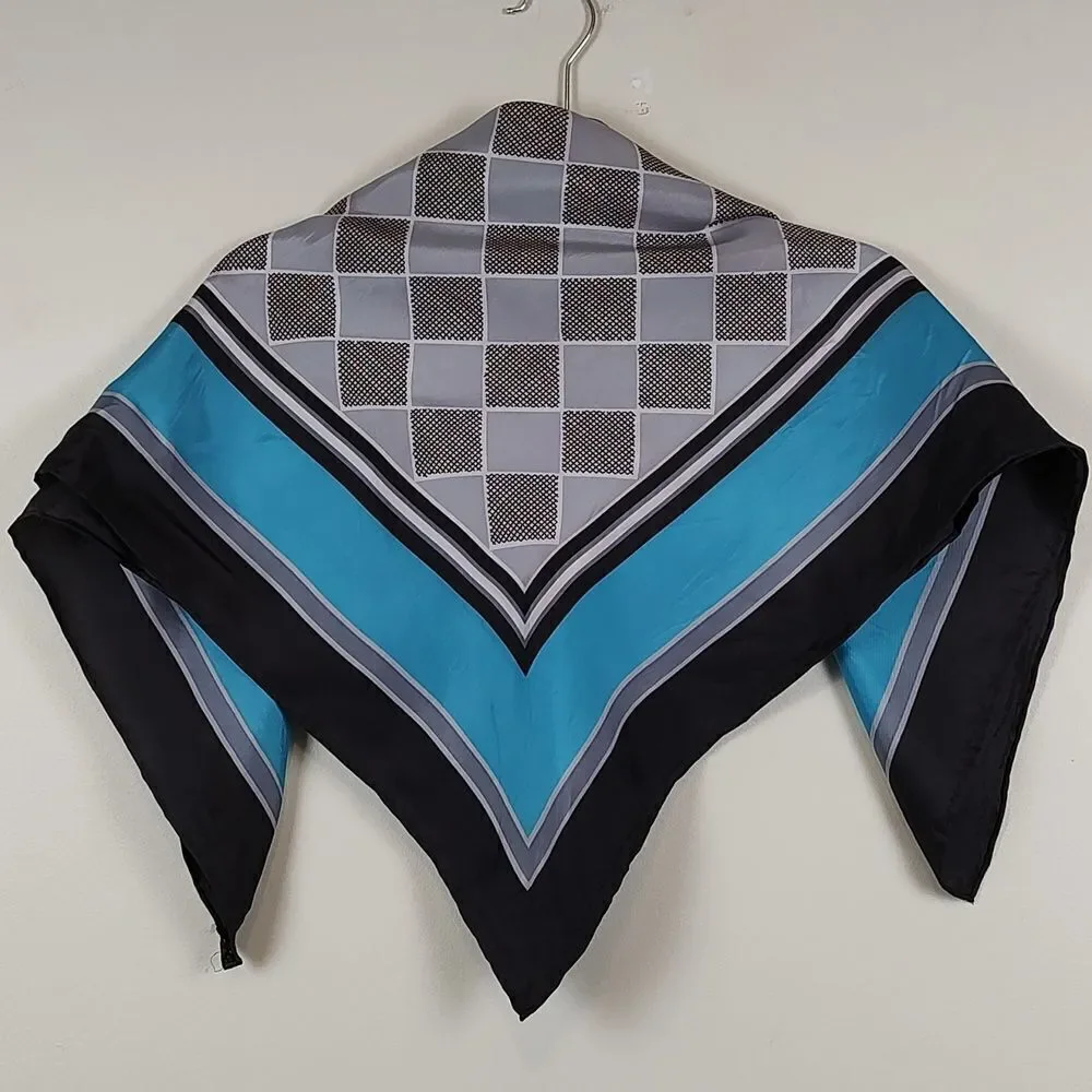 Alberte Geometric Square Scarf Vintage